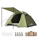 Amazon.co.jp: HOMFINE テント 3-4人用 4000mm耐水圧 キャンプテント